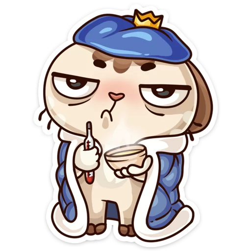 🤒 Стикер «Вместе теплее» для Telegram