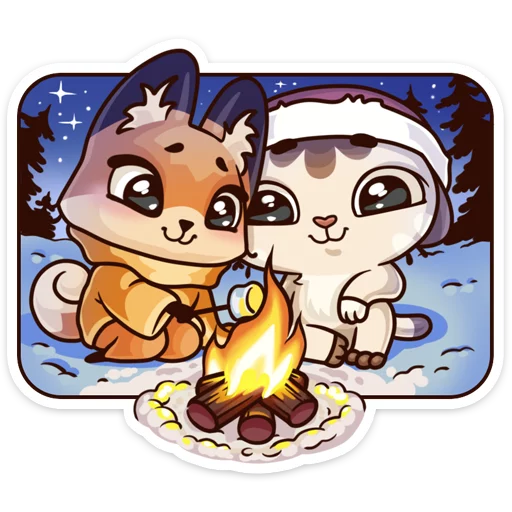 🔥 Стикер «Вместе теплее» для Telegram