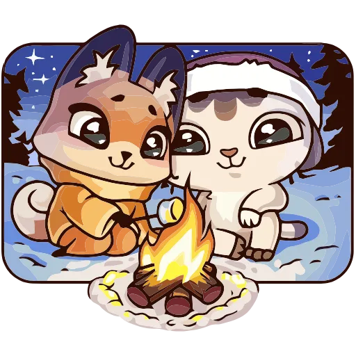 🔥 Эмодзи «Вместе теплее» для Telegram
