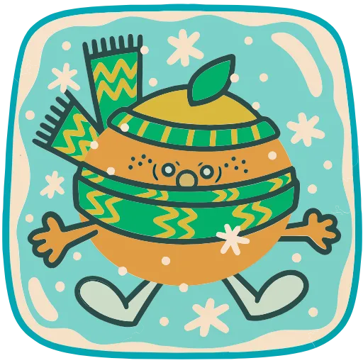🤩 Эмодзи «Тёплый Новый Год» для Telegram