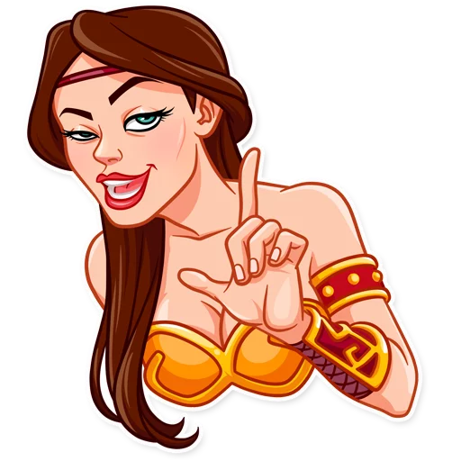 ☝️ Стикер «Warrior Queen» для Telegram