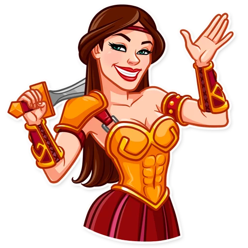 👋 Стикер «Warrior Queen» для Telegram