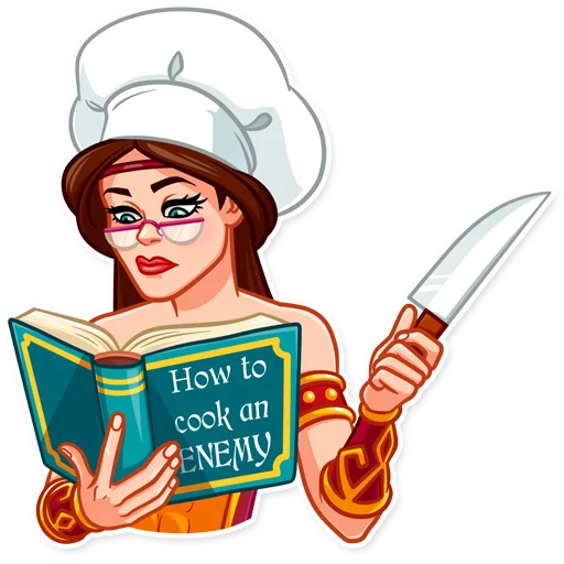 👩‍🍳 Стикер «Warrior Queen» для Telegram