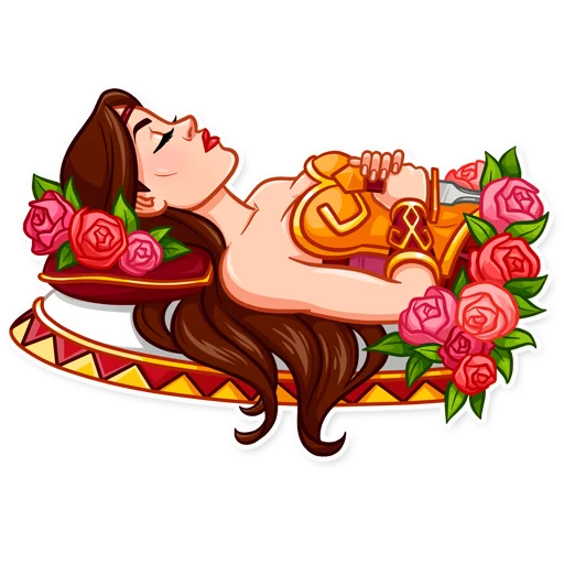 😵 Стикер «Warrior Queen» для Telegram