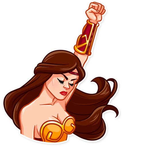 ✊️ Стикер «Warrior Queen» для Telegram