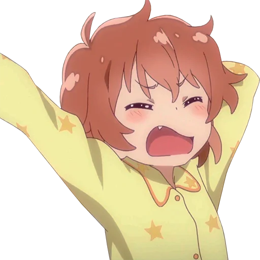 😪 Стикер «Watashi ni Tenshi ga Maiorita» для Telegram