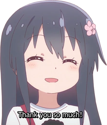 🙏 Стикер «Watashi ni Tenshi ga Maiorita» для Telegram