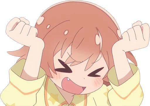 😆 Стикер «Watashi ni Tenshi ga Maiorita» для Telegram