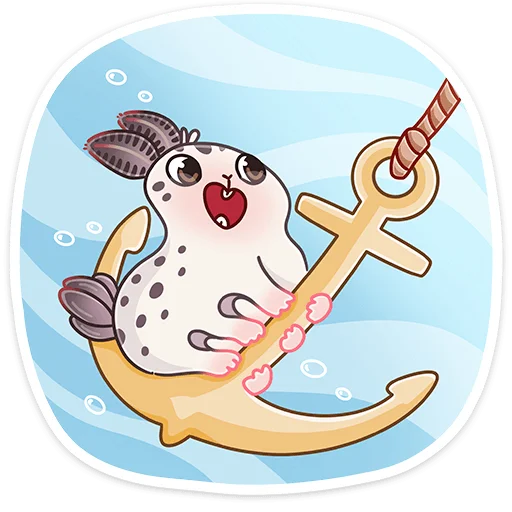 🤩 Стикер «Вэйв» для Telegram