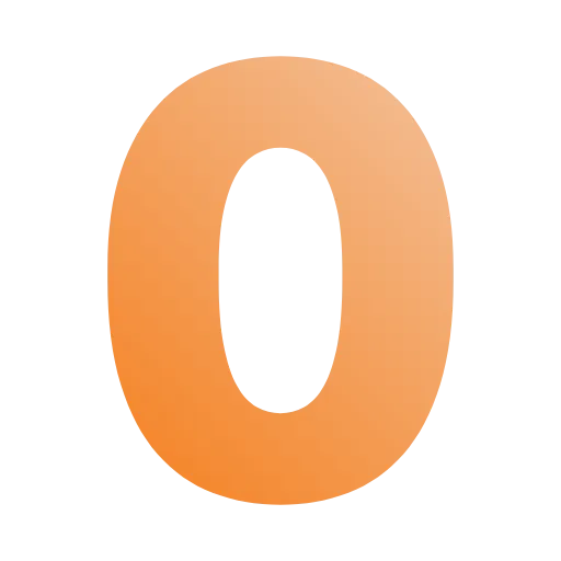 0️⃣ Эмодзи «Оранжевые и синие цифры и иконки» для Telegram