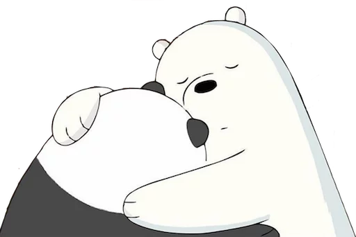 🙆 Стикер «WeBareBears» для Telegram