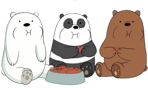 😳 Стикер «WeBareBears» для Telegram