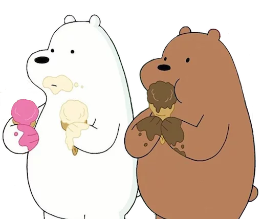 🍦 Стикер «WeBareBears» для Telegram
