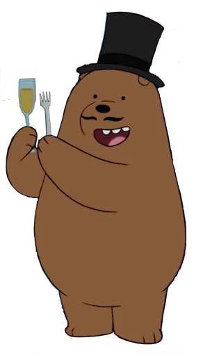 🍷 Стикер «WeBareBears» для Telegram