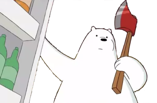 🍴 Стикер «WeBareBears» для Telegram