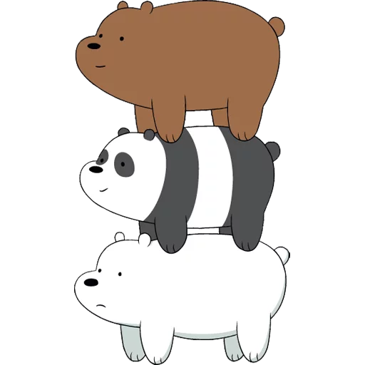 Стикерпак WeBareBears для Telegram — скачать
