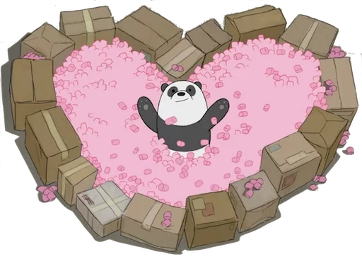 💗 Стикер «WeBareBears» для Telegram