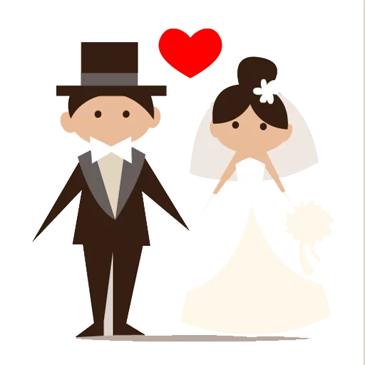 Стикерпак Wedding для Telegram — скачать