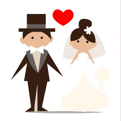 Стикерпак Wedding Time для Telegram — скачать