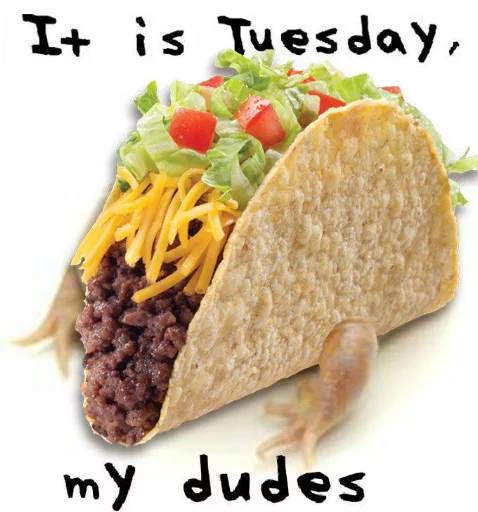🌮 Стикер «Wednesday My Dudes» для Telegram