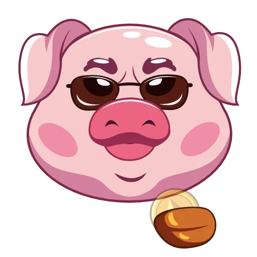 🪙 Эмодзи «Wellfed Pig» для Telegram