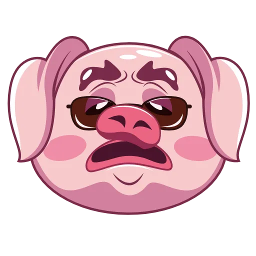 🙁 Стикер «Wellfed Pig» для Telegram