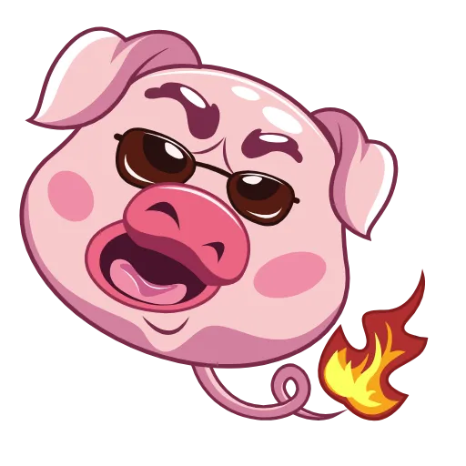 🔥 Стикер «Wellfed Pig» для Telegram