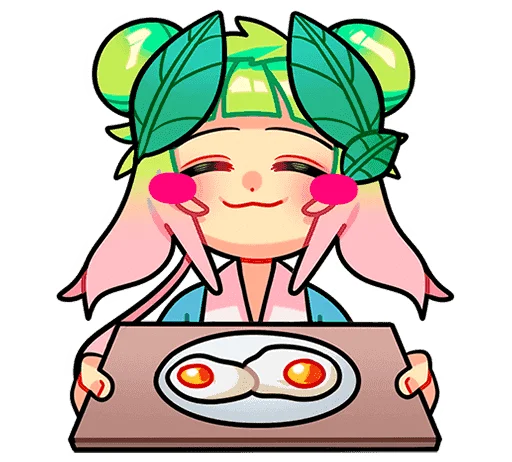 🍽 Стикер «Весли без надписей» для Telegram