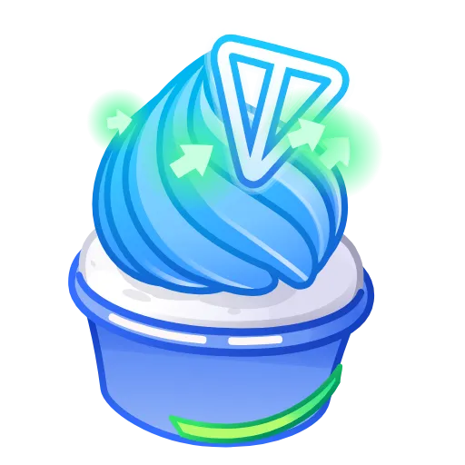 💎 Стикер «Whip Cupcake» для Telegram