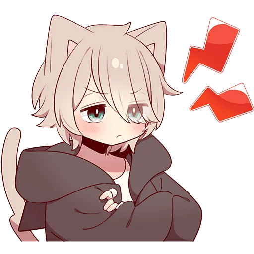 😡 Стикер «Коричневый котенок 2» для Telegram