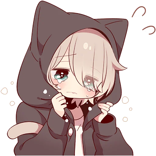 😭 Стикер «Коричневый котенок 2» для Telegram