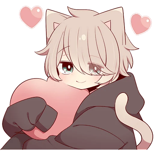 ❤️ Стикер «Коричневый котенок 2» для Telegram