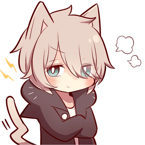 😤 Стикер «Коричневый котенок» для Telegram