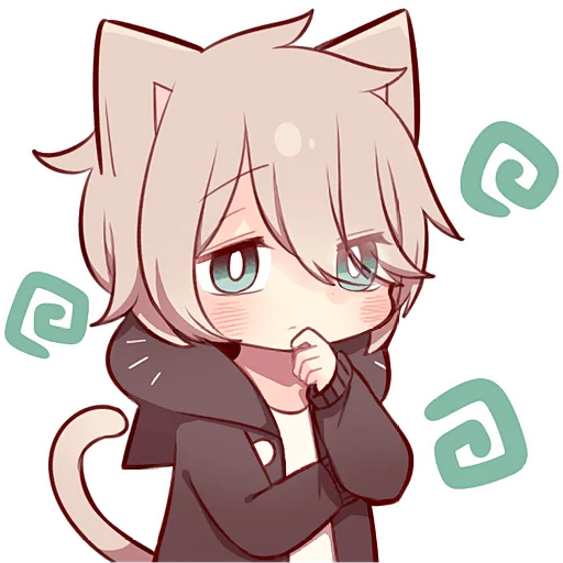 🤔 Стикер «Коричневый котенок» для Telegram
