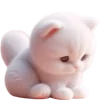 🥺 Эмодзи «Белая котька» для Telegram