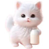 🥛 Эмодзи «Белая котька» для Telegram