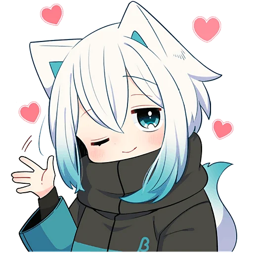 Стикерпак Белый котенок для Telegram — скачать