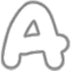 Эмодзи white alphabet для Telegram — скачать