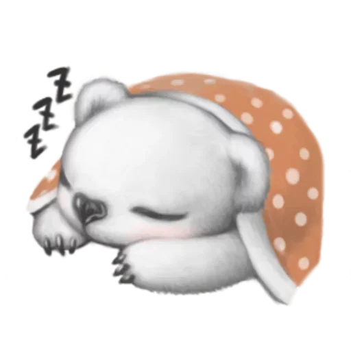 Стикерпак White Bear для Telegram — скачать