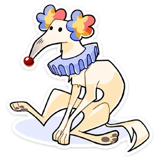 🤡 Стикер «Белый» для Telegram