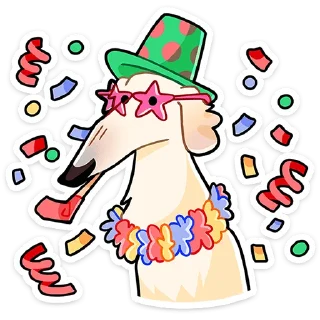 🐶 Стикер «Белый» для Telegram