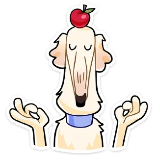 🐶 Стикер «Белый» для Telegram