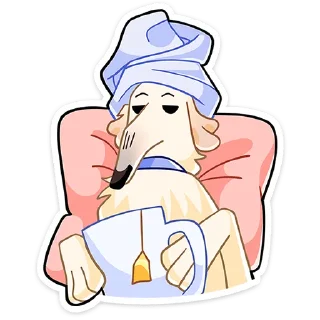 ☕️ Стикер «Белый» для Telegram