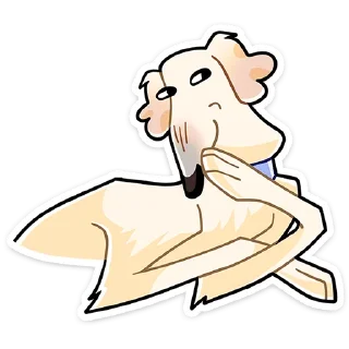 😏 Стикер «Белый» для Telegram