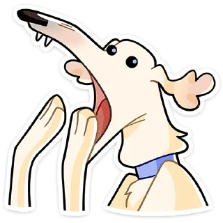 🐶 Стикер «Белый» для Telegram