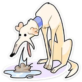 🤮 Стикер «Белый» для Telegram