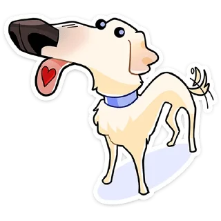 🐶 Стикер «Белый» для Telegram
