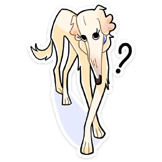 🐶 Стикер «Белый» для Telegram