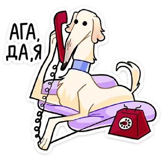 📞 Стикер «Белый» для Telegram