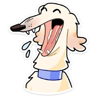 🤣 Стикер «Белый» для Telegram